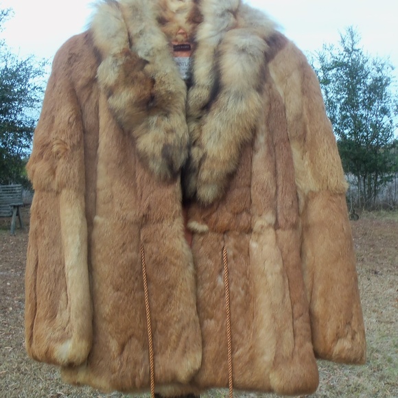Jacques Saint Laurent Jackets & Blazers - vintage Jacques Saint Laurent Rabbit Fur Coat S
